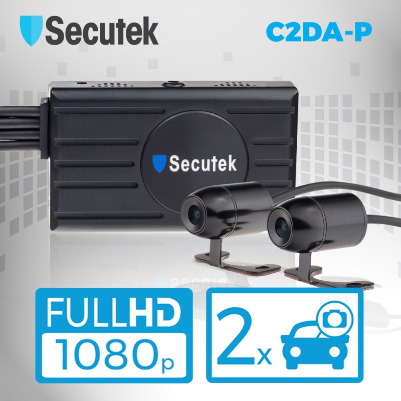 Duální Full HD kamera do auta s DVR Secutek C2DA-P